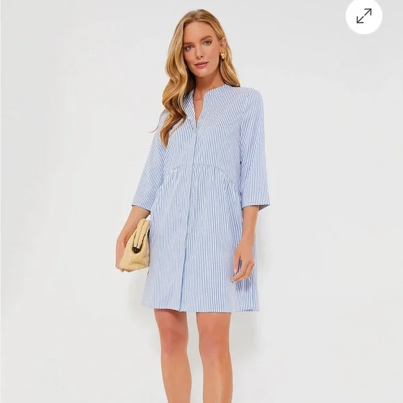 blue stripe royal shirt dress Tuckernuck Blue Stripe Royal Shirt Dress Blue Stripe / XXXL